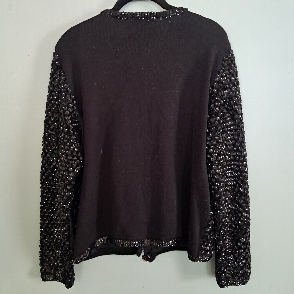 Berek Sequins Jacket Size Medium Black - image 4